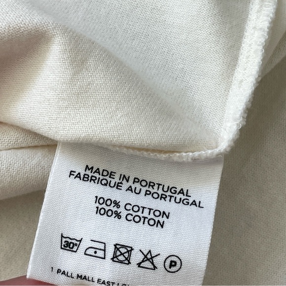 Orlebar Brown Striped Colorblock Long Sleeve Sweater Orange Cream (large) preppy - Picture 6 of 6